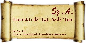 Szentkirályi Azálea névjegykártya